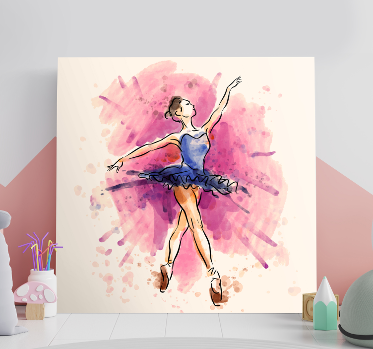 Bailarinas vestido lila ballerina canvas - Tenstickers
