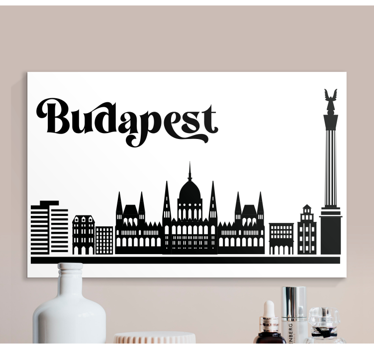 Budapestin horisontti canvas taulu - Tenstickers