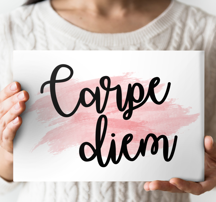 Carpe diem inspiraatio canvas taulu sanonnat - Tenstickers
