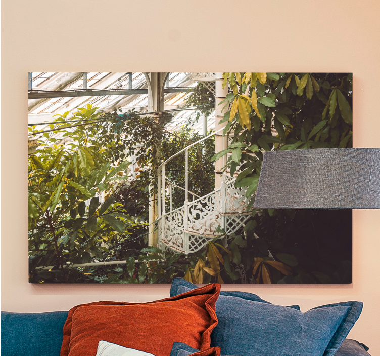 Cottagecore kasvitieteellinen canvas taulu maisema - Tenstickers