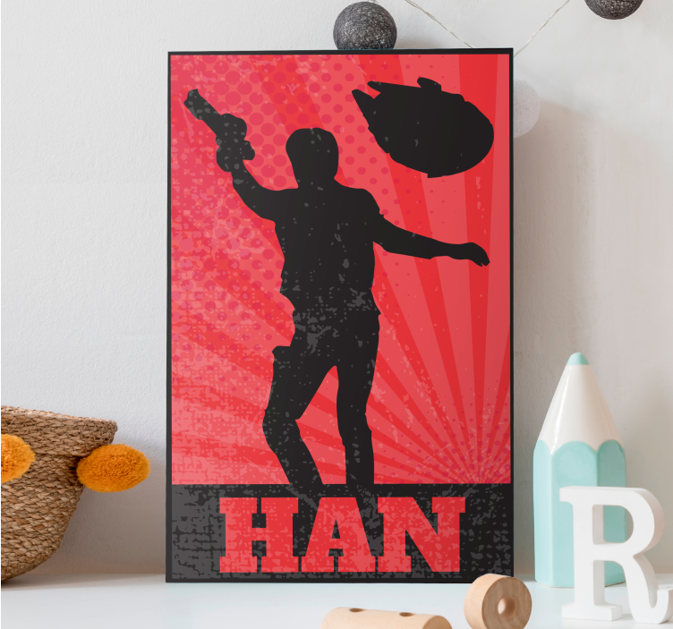 Design -elokuvan hahmo Hahmocanvas - Tenstickers