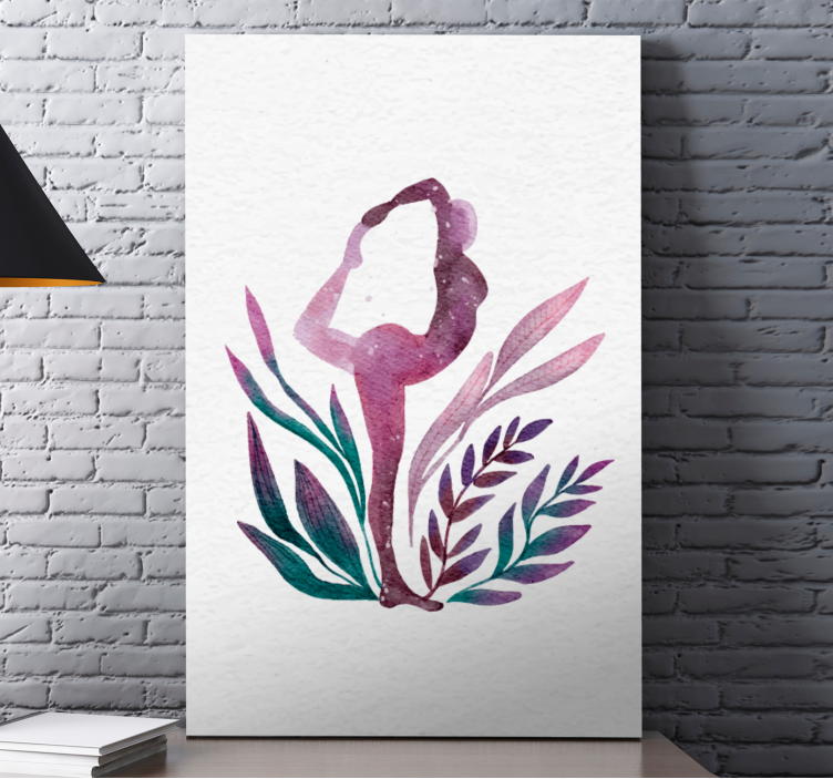 Elegantti ballerina siluetti canvas taulu - Tenstickers