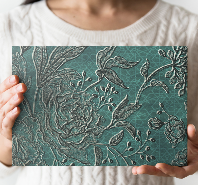 Elegantti kasvi- ja kukkakoostumus canvas-taulu - Tenstickers