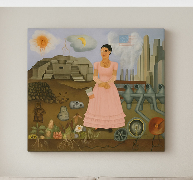 Frida khalo rajalla taide canvas taulu - Tenstickers