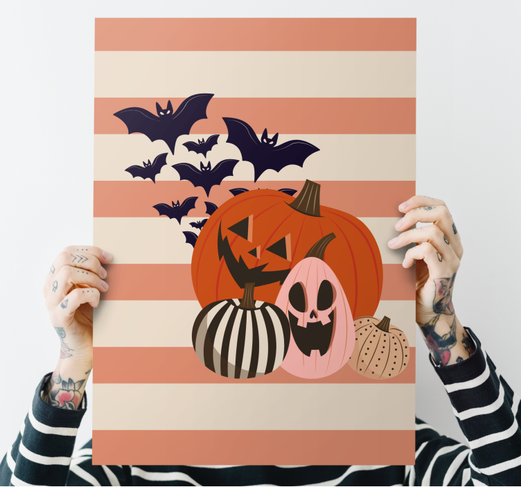 Halloween kurpitsajuhla urheilu canvas taulu - Tenstickers