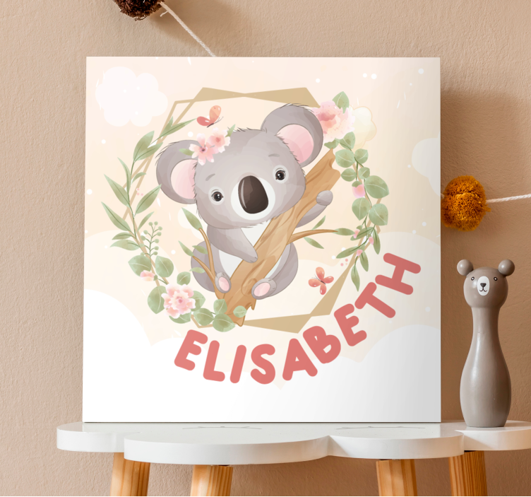 Henkilökohtainen koala eläin canvas - Tenstickers