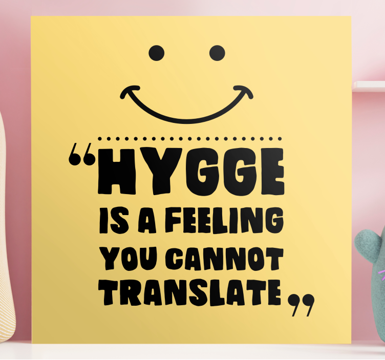 Hygge on tunnelmaa canvas taulu sanonnat - Tenstickers