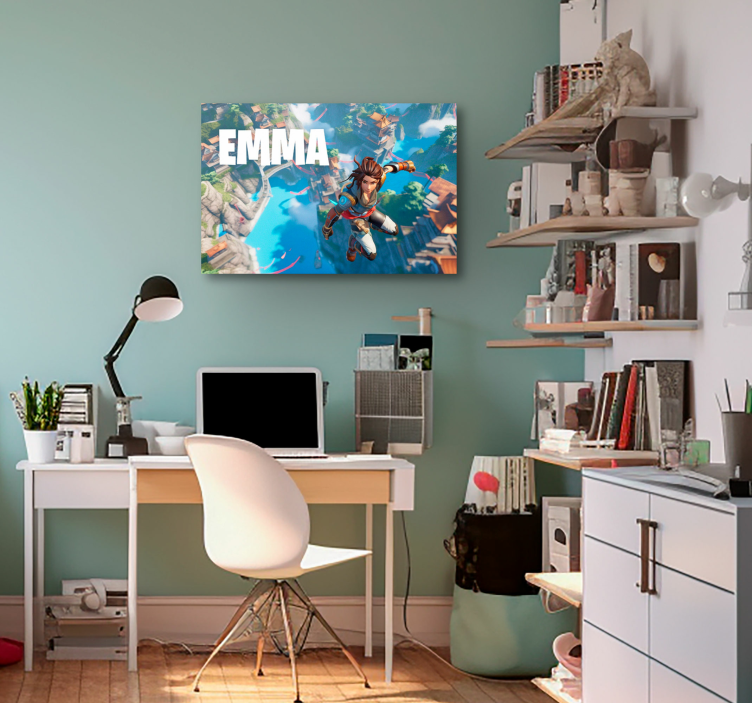 Hypää tyhjyyteen canvas taulu omasta kuvasta - Tenstickers