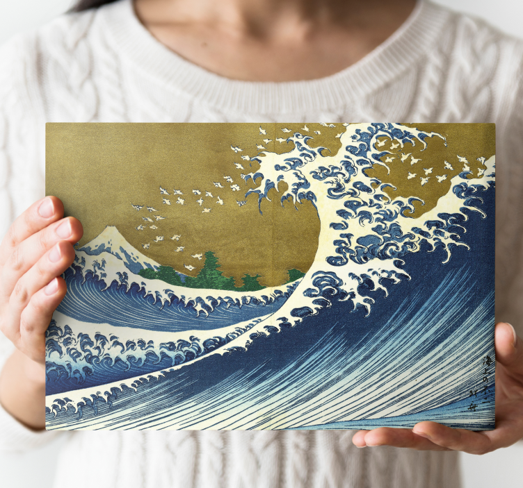Kaijo no fuji taide canvas - Tenstickers