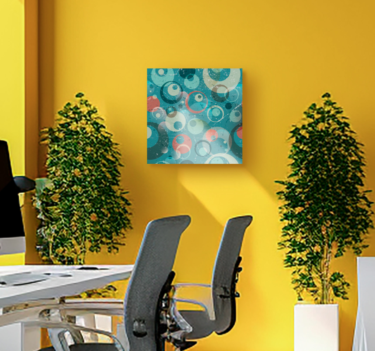 Kiertävät ympyrät taide aiheinen canvas - Tenstickers