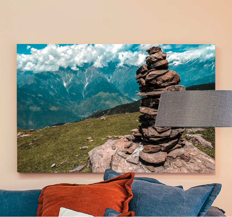 Kivipino muodostelma maisema canvas taulu - Tenstickers