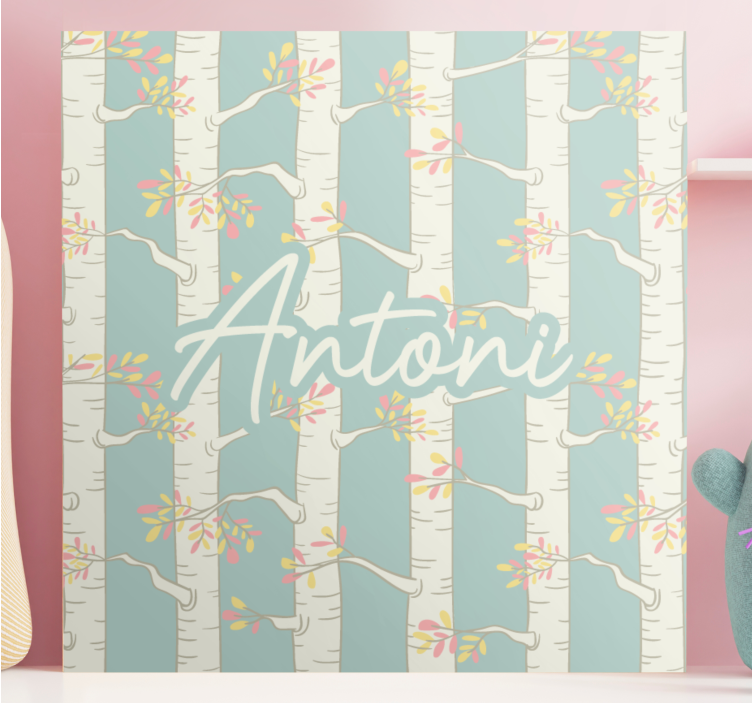 Koivun kukat canvas taulu - Tenstickers