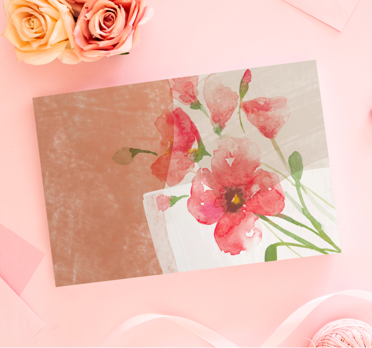 Kukka unelma nykytaide canvas taulu kukka - Tenstickers