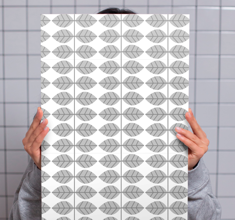 Kukkamainen lehtikuvio canvas-taulu - Tenstickers