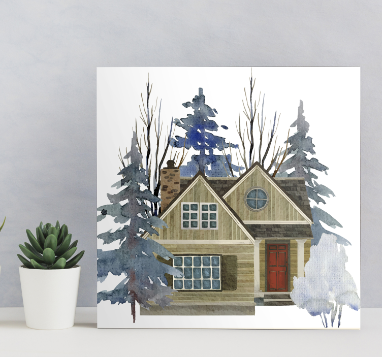 Maalaismainen tyyli maalais canvas - Tenstickers