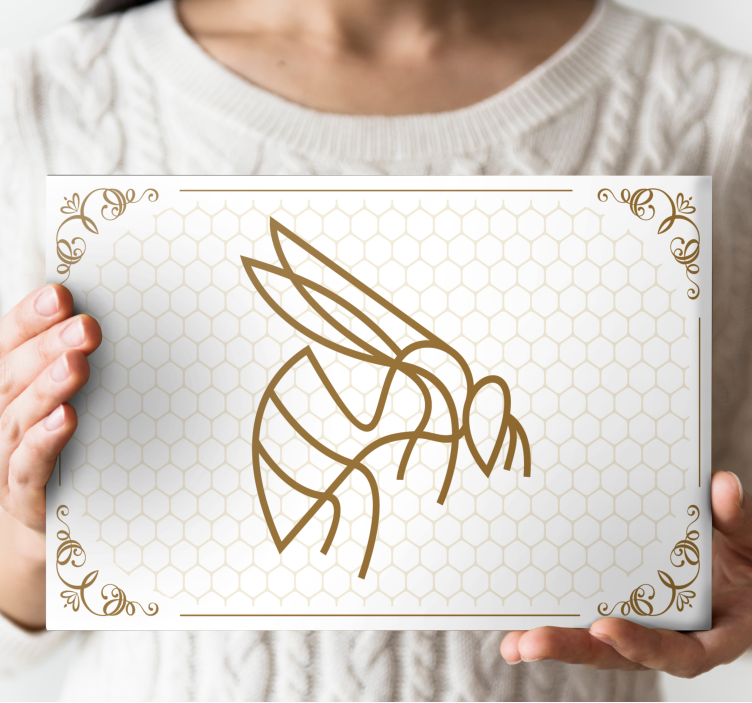 Mehiläinen ja hunajakennotaulu - Tenstickers