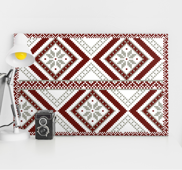 Moderni canvas taulu geometrinen timanttikonsepti - Tenstickers