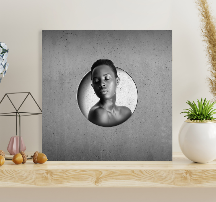 Muokattavissa oleva raakabetoni canvas taulu omasta kuvasta - Tenstickers