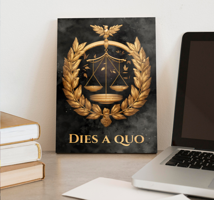 Oikeuden tasapaino canvas toimistoon - Tenstickers