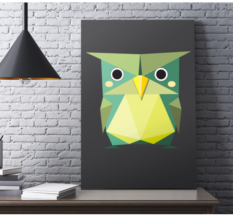 Origami pöllö Muut eläimet canvas - Tenstickers