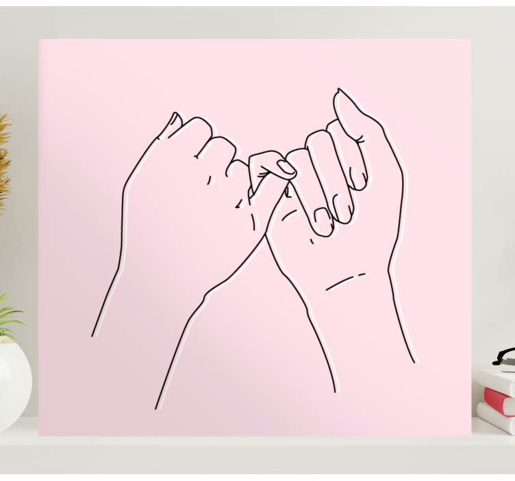 Pinky lupausele hahmo canvas taulu - Tenstickers