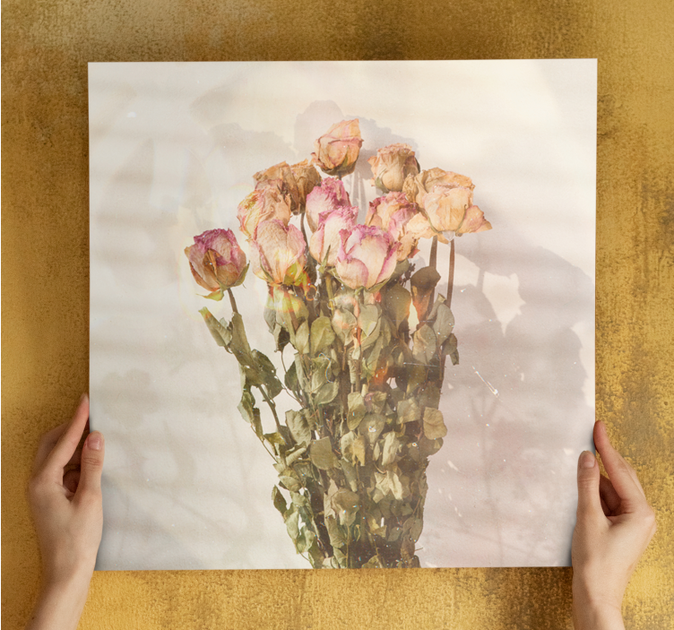 Ruusukimppu kukka ja kasvi canvas taulu - Tenstickers