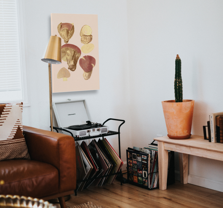 Sienikokoelma kukka ja kasvi canvas taulu - Tenstickers