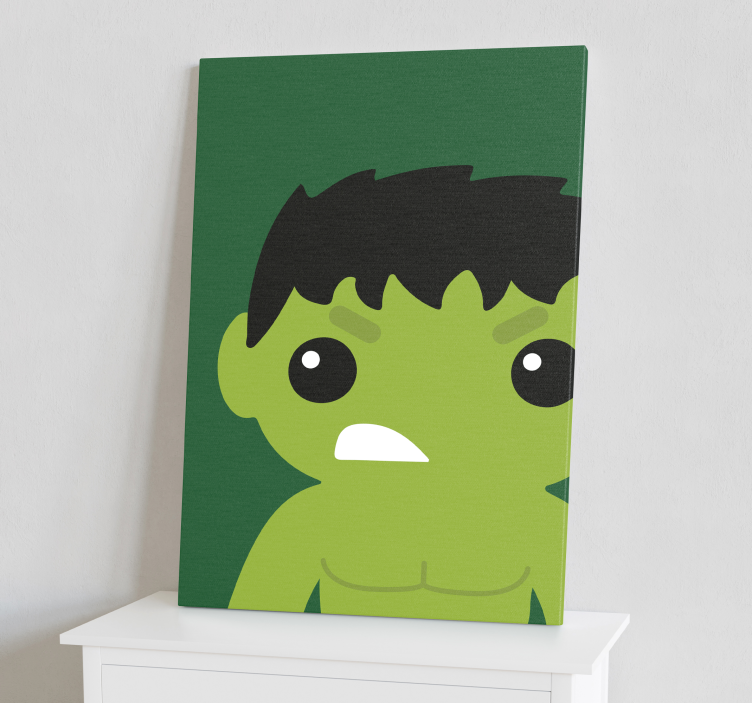 Superhéroes hulk infantil supersankari canvas - Tenstickers
