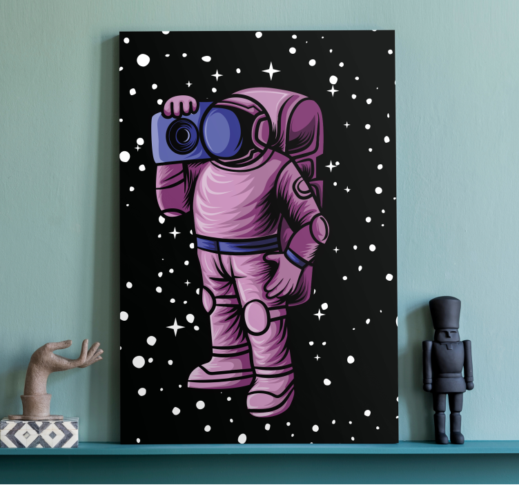 Tähtiä vangitseva astronautti videopeli canvas taulu - Tenstickers
