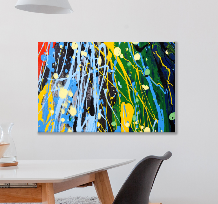 Taiteen sateenkaaren väriä taide canvas - Tenstickers