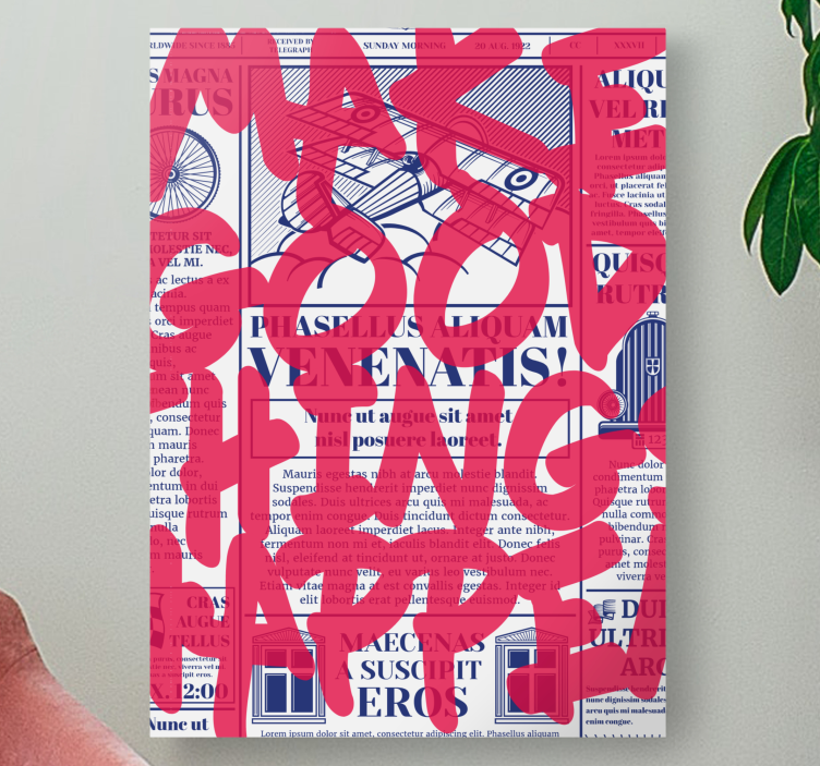 Tee hyviä asioita canvas taulu sanonnat - Tenstickers