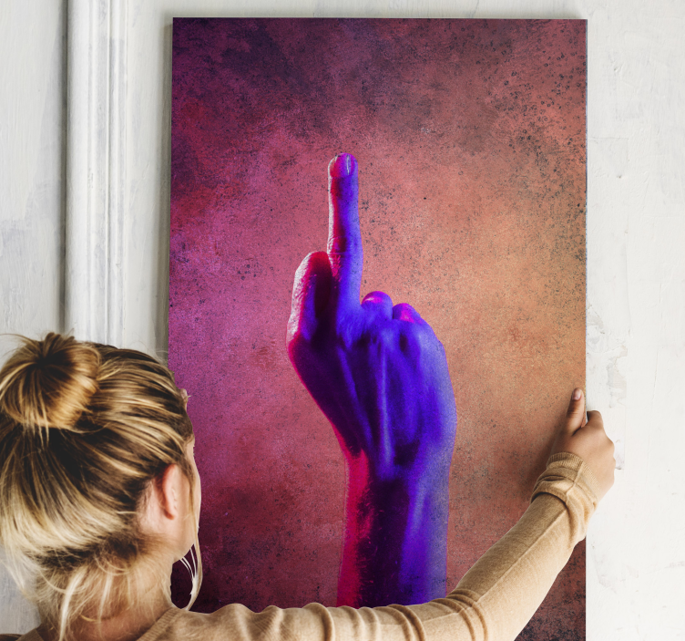 Värikäs ele maalais canvas taulu - Tenstickers