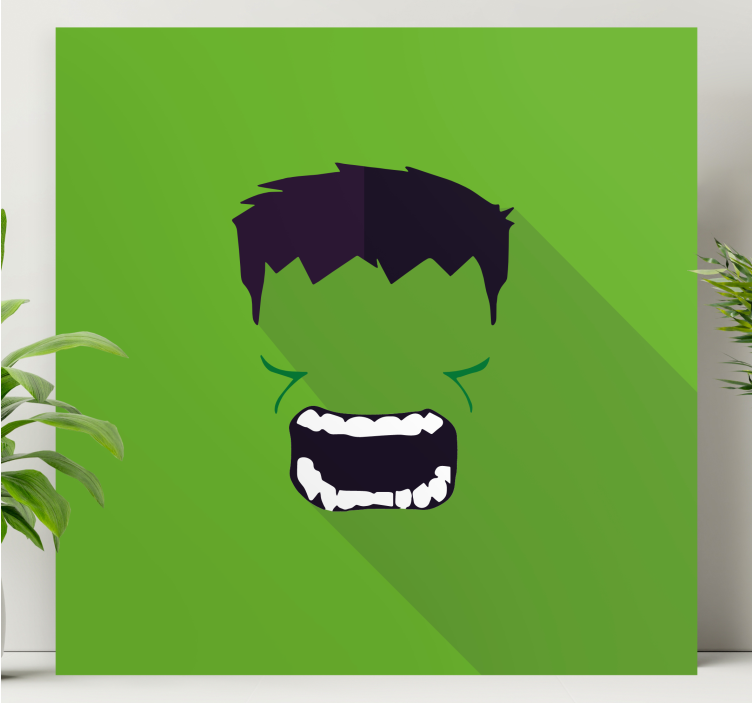 Vihreä supersankari supersankari canvas - Tenstickers