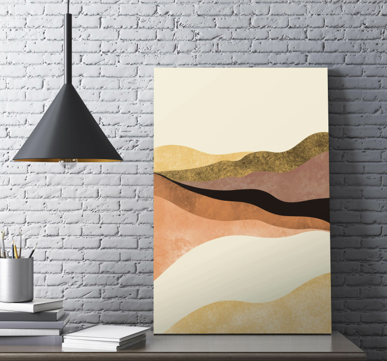 Vintage maalaus toimisto canvas - Tenstickers