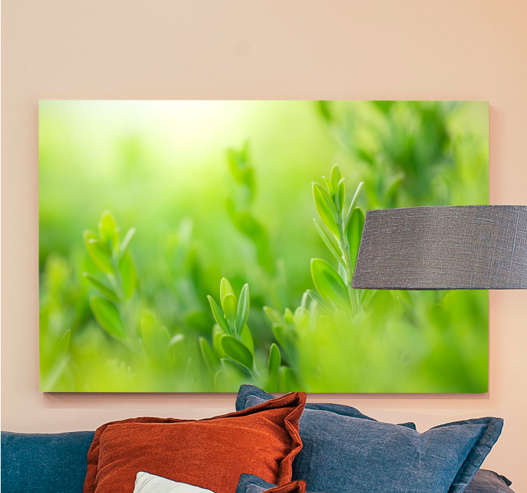 Yksityiskohtainen vehreys canvas taulu - Tenstickers