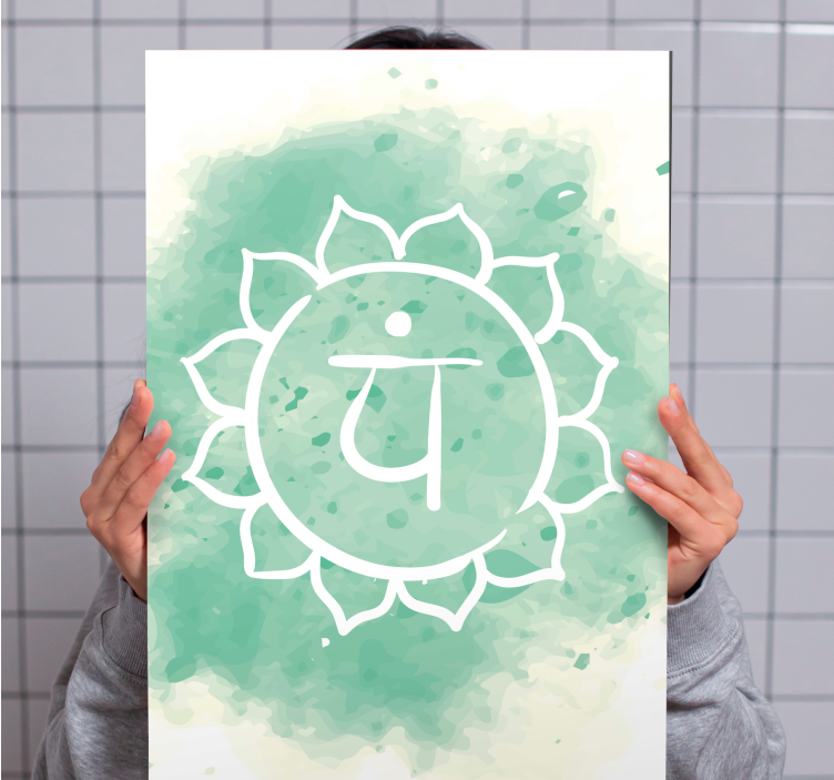 Zen canvas taulu meditaation symboli - Tenstickers