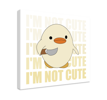 Kissa canvas söpö ankka hahmo - Tenstickers