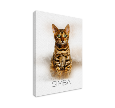 Lemmikin muotokuva canvas taulu omasta kuvasta - Tenstickers