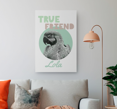 Tosi ystävä canvas taulu omasta kuvasta - Tenstickers