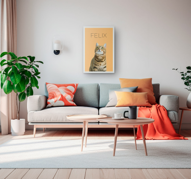 Minimalistinen vesiväripentuportaatti canvas toimistoon - Tenstickers