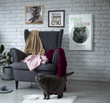 Tosi ystävä canvas taulu omasta kuvasta - Tenstickers