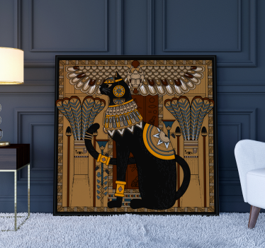 Egyptiläinen kissa kissa kangastaulu - Tenstickers
