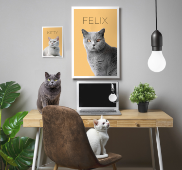 Minimalistinen vesiväripentuportaatti canvas toimistoon - Tenstickers
