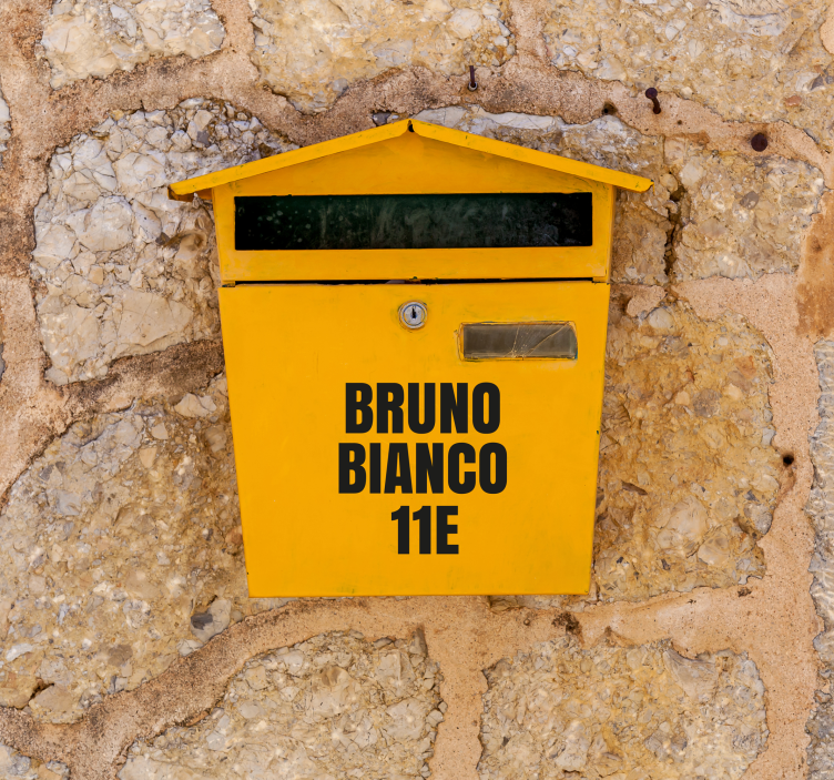 1 tuuman postilaatikon kirjaimet postilaatikko tarra - Tenstickers