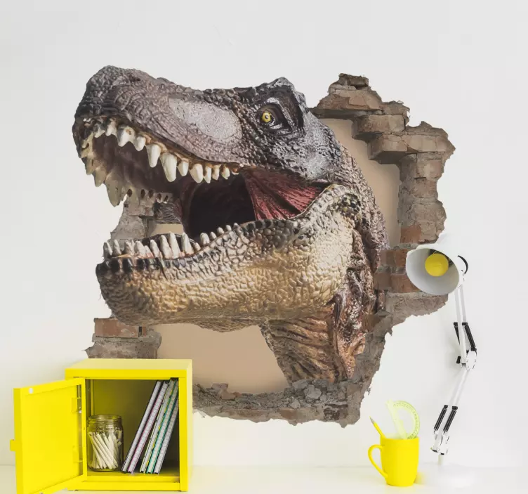 3d dinosaurus vaikutus Lohikäärmetarra - Tenstickers
