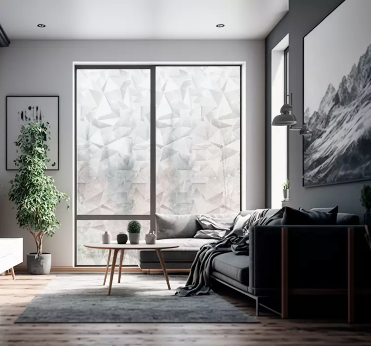 3d vaikutus geometrinen ikkunakalvo - Tenstickers