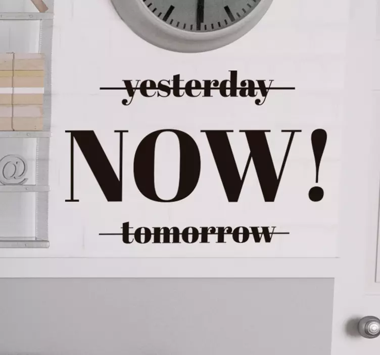 Lause minimalismi motivoiva seinä tarra - Tenstickers