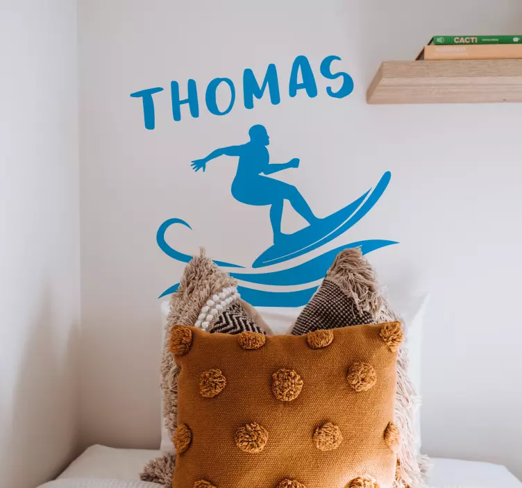 Surffaa henkilökohtainen nimitarra - Tenstickers