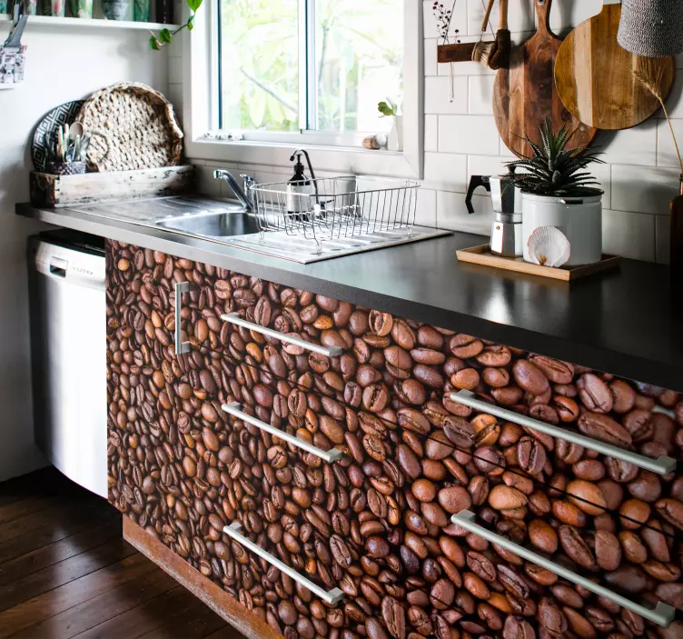 Fantastinen kahvi siemenet seinätarra - Tenstickers