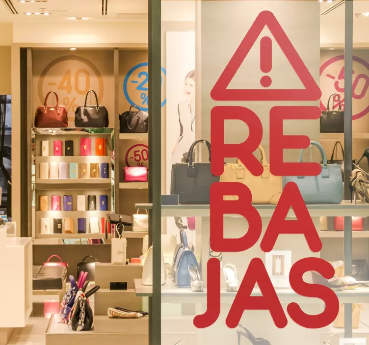 Vinilos para tiendas de rebajas alennustarra - Tenstickers